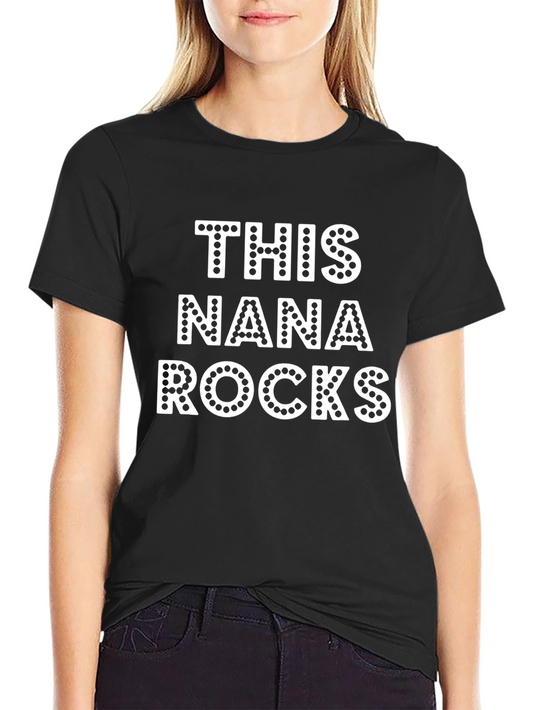 Camiseta Negra This Nana Rocks