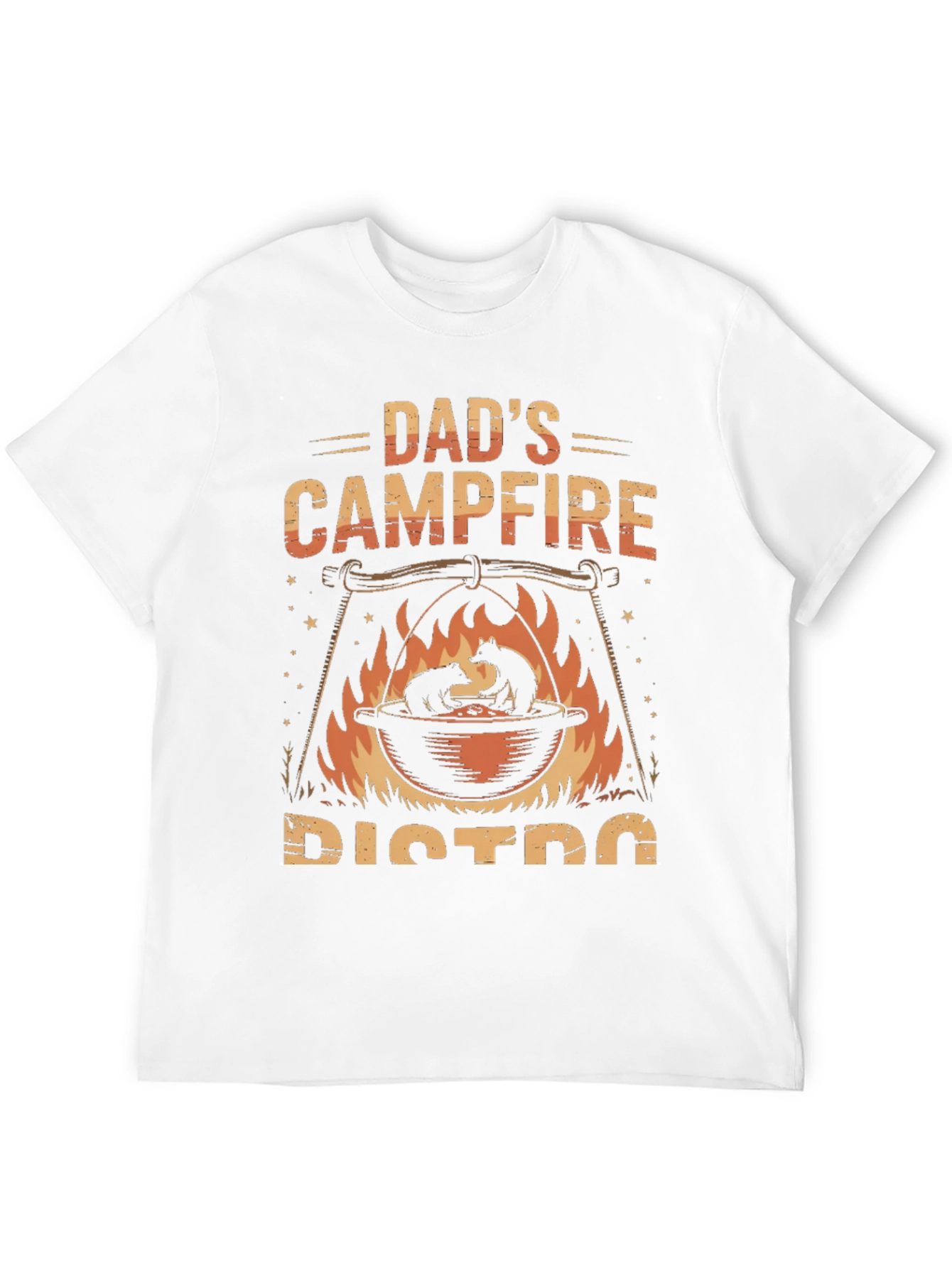 Camiseta Negra Dads Campfire Bistro
