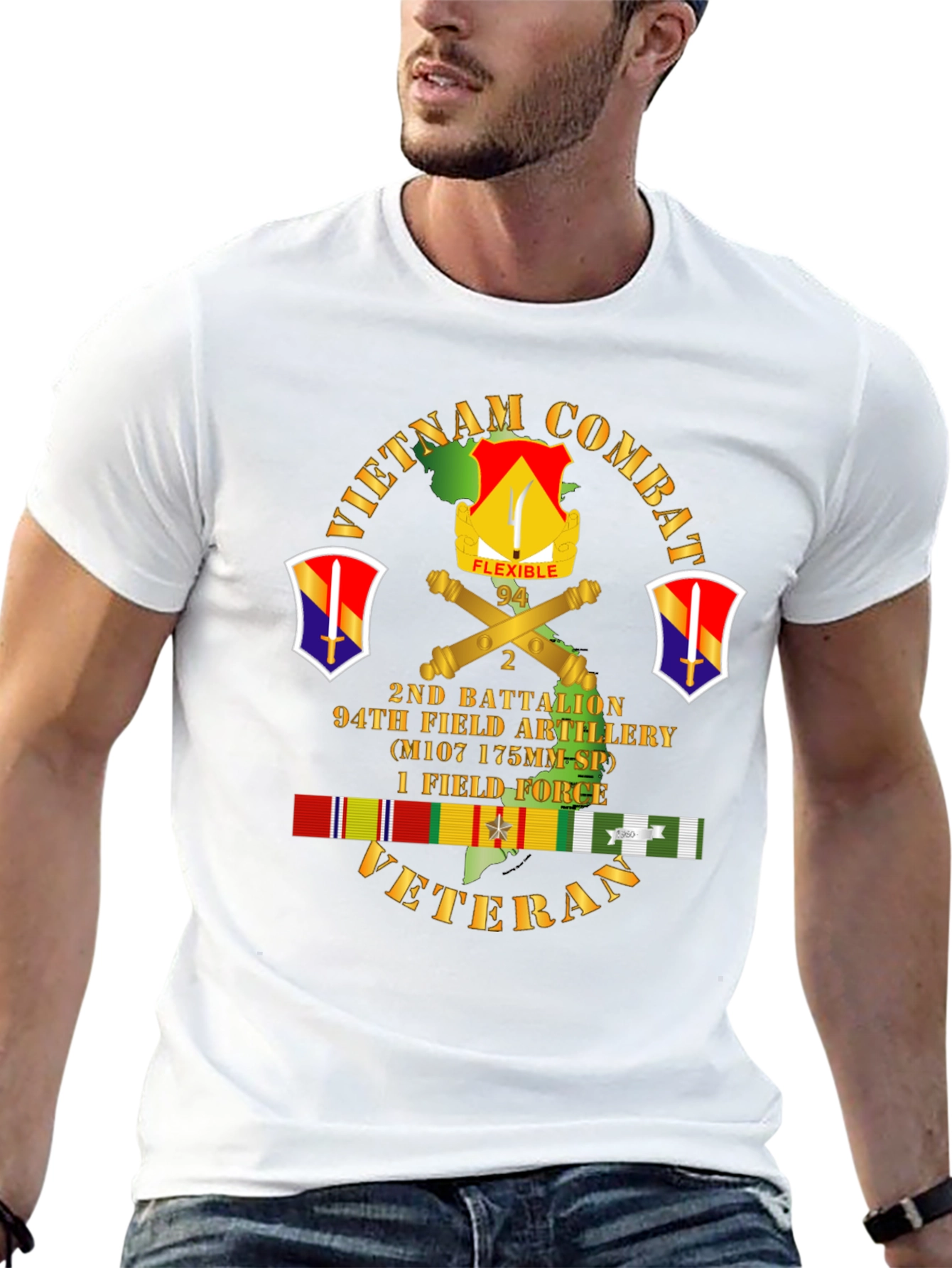 Camiseta Vietnam Combat Veteran 2do Batallón