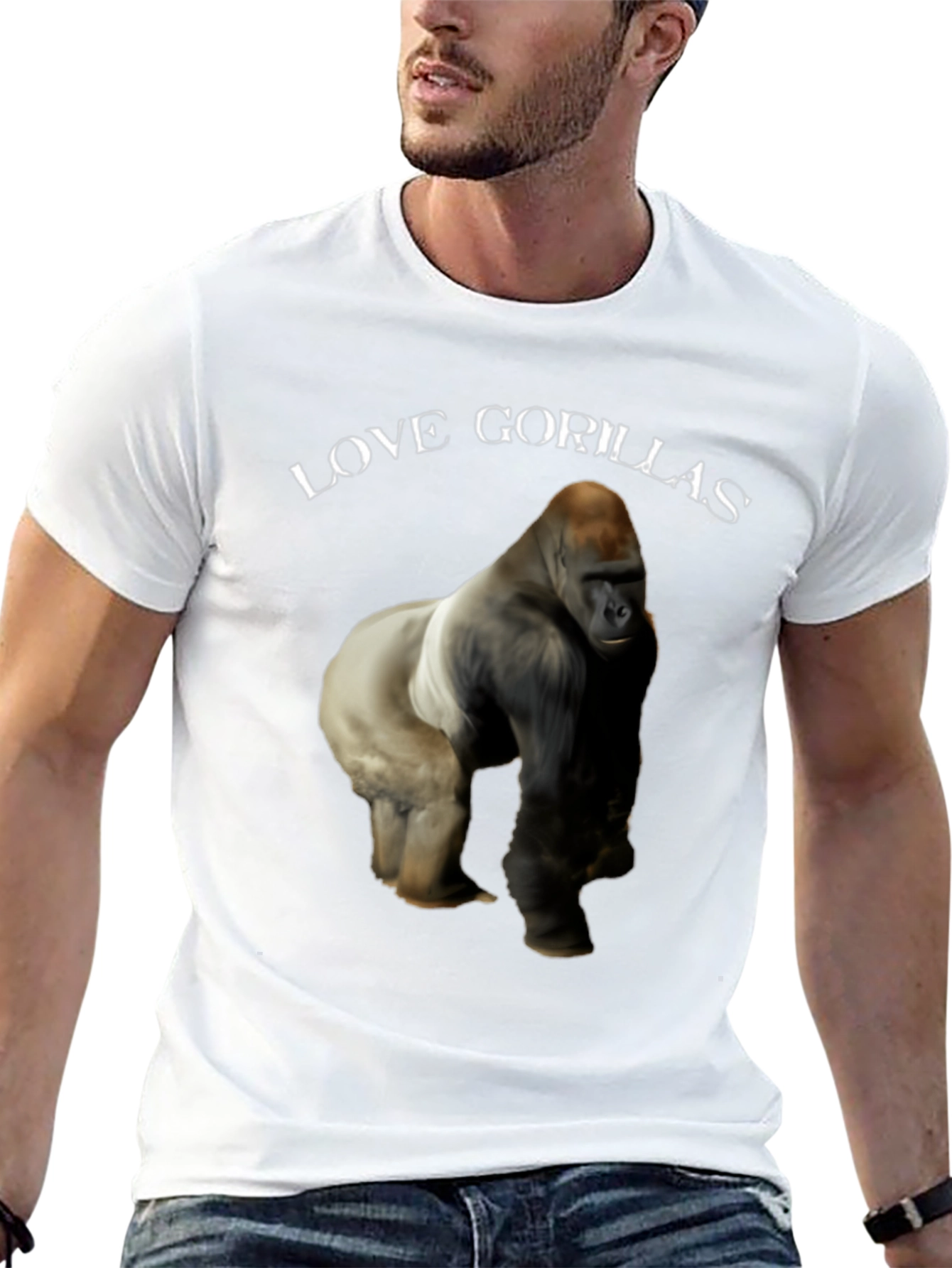 Camiseta Negra Amo Gorilas