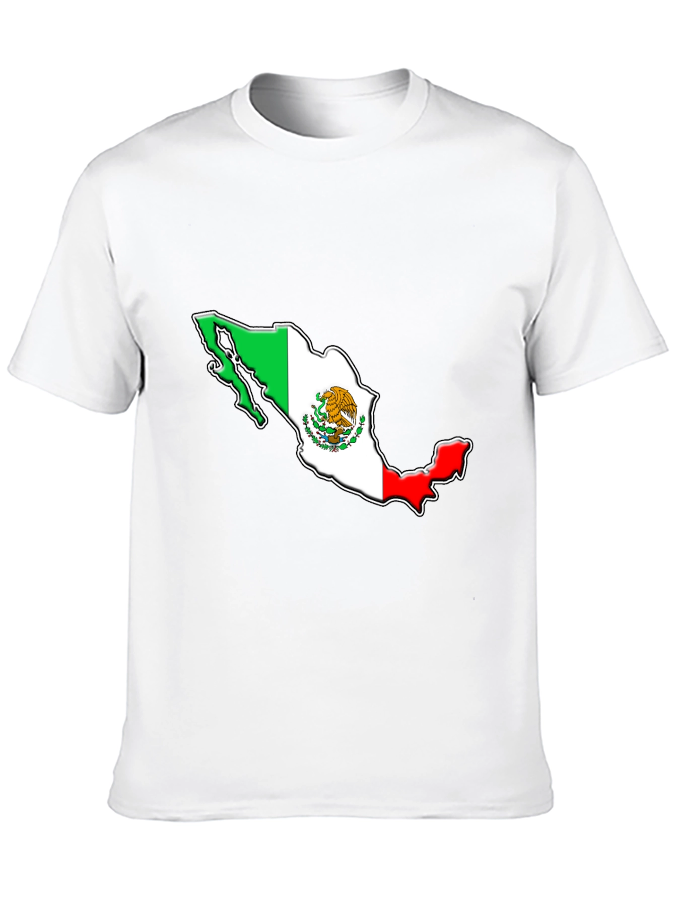Playera Negra con Diseño de Mapa de México