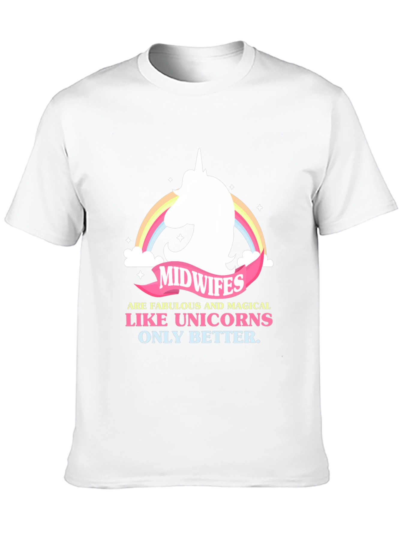 Camiseta Negra Midwives are Like Unicorns
