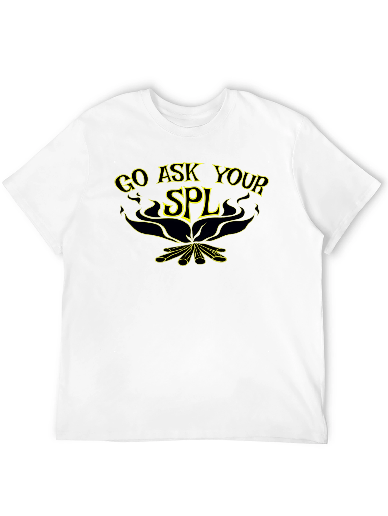 Camiseta Negra Go Ask Your SPL