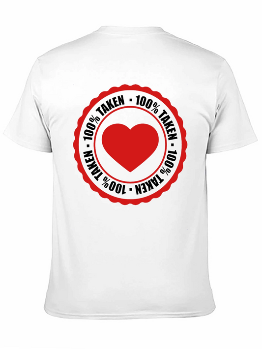 Camiseta Hombre 100% Taken Corazón