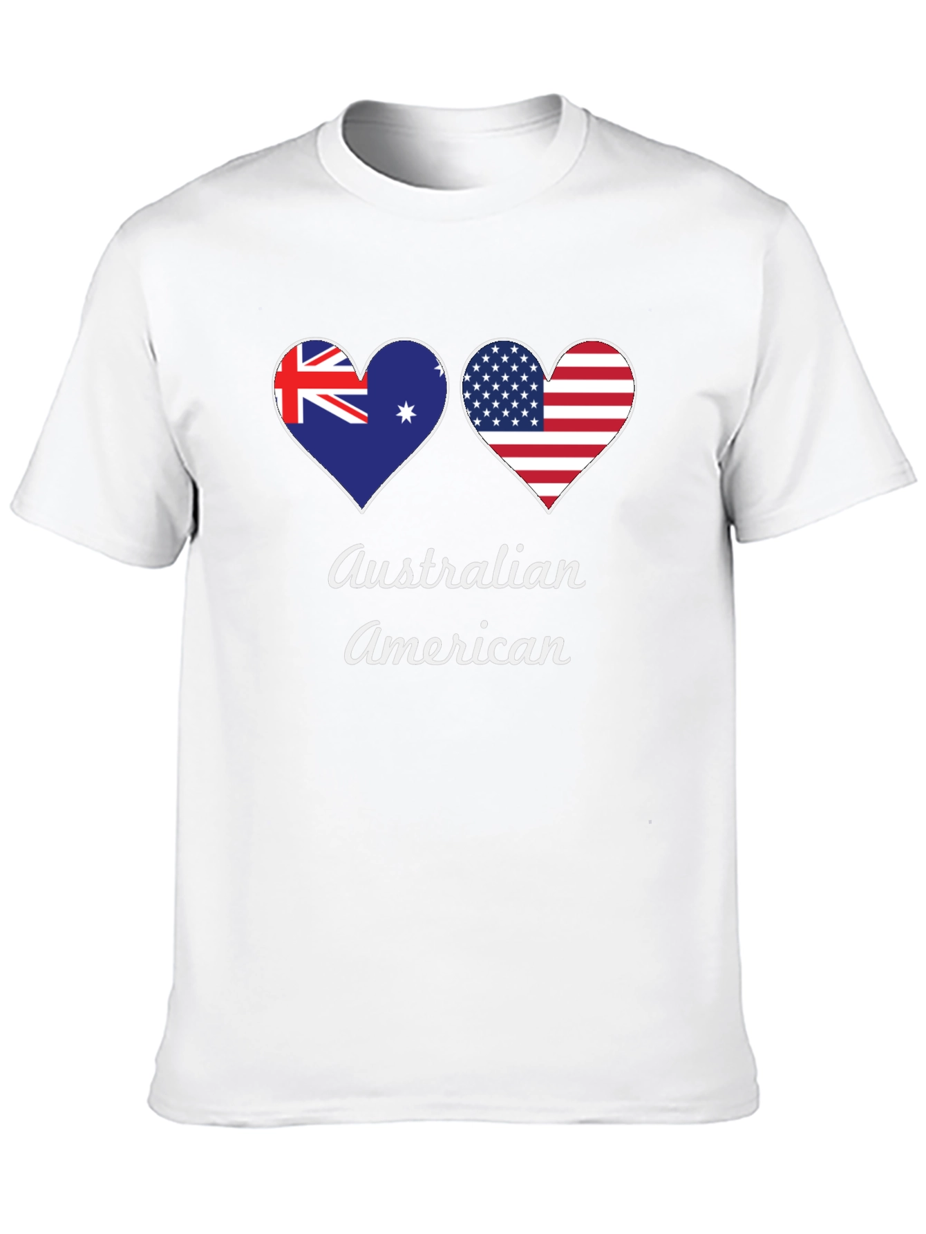 Camiseta Negra Corazón Australia-EEUU