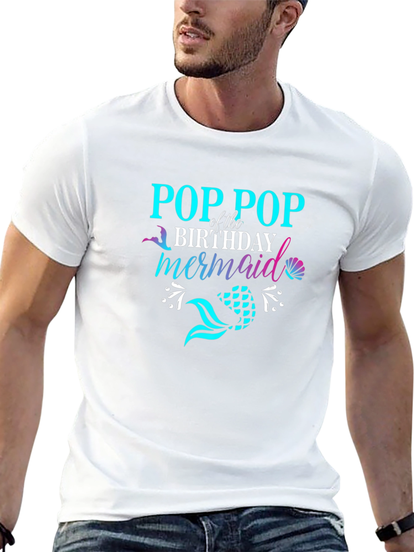 Camiseta Negra Pop Pop Mermaid