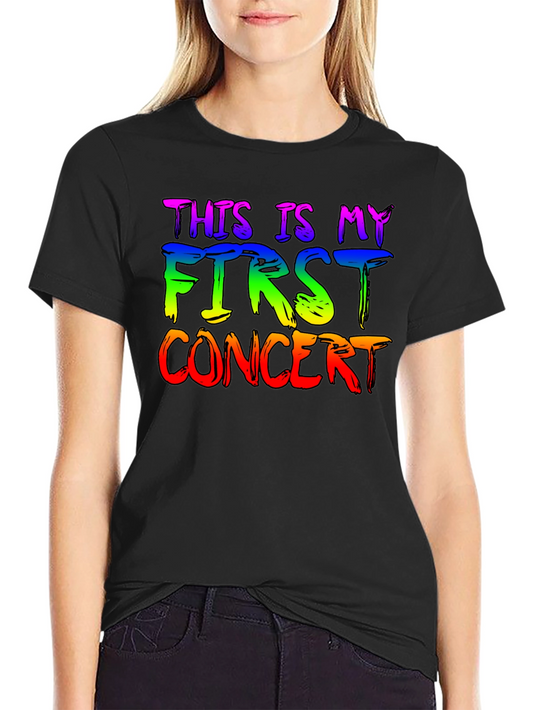 Camiseta Negra Mi Primer Concierto LGBT