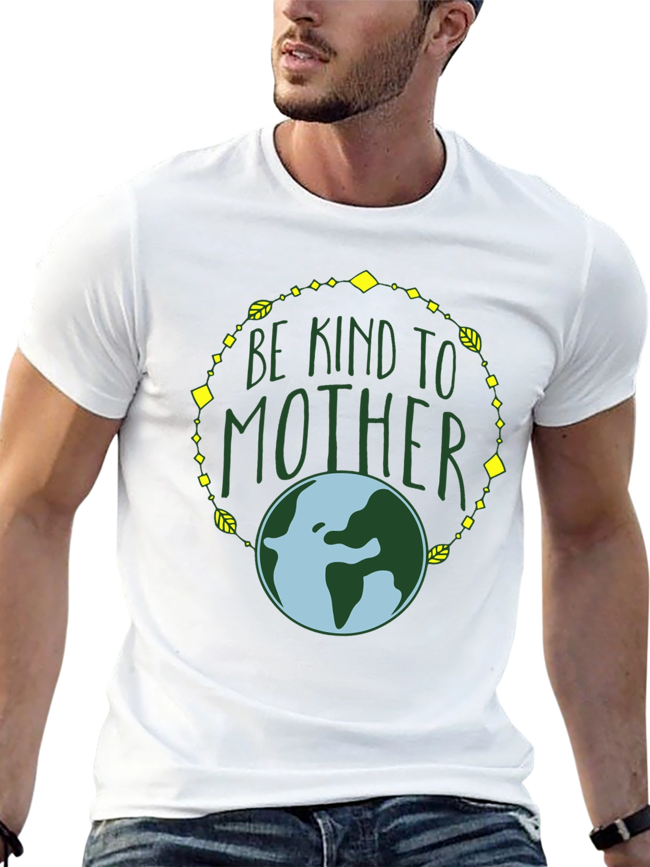 Camiseta Negra Madre Tierra: Sé Amable