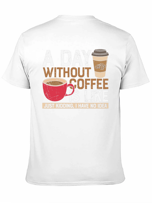Camiseta Negra - Un Día Sin Café