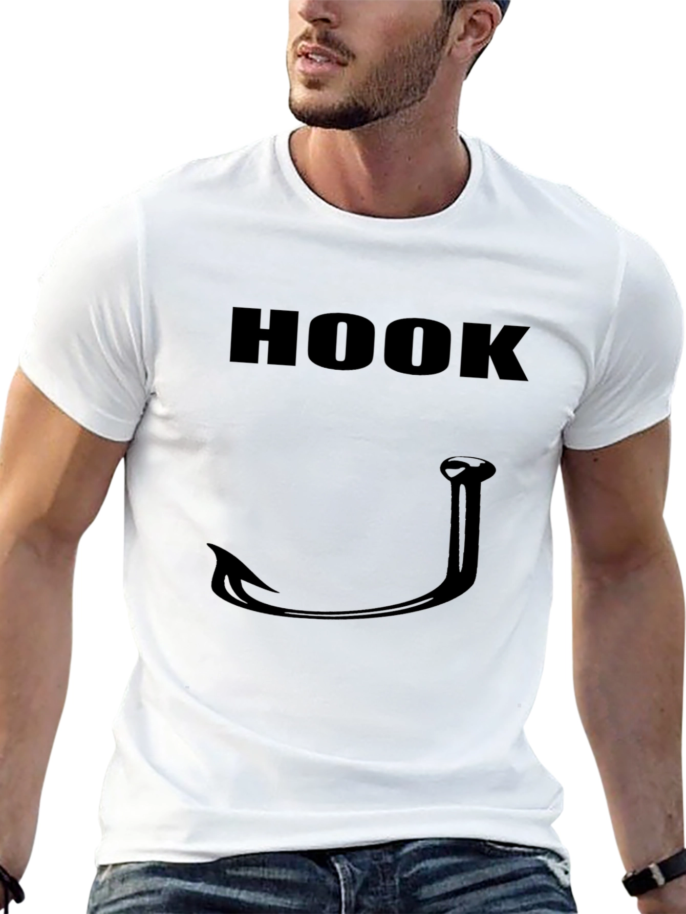Camiseta Negra Hook para Hombre