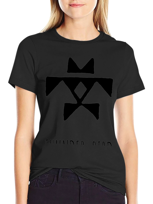 Camiseta Negra con Diseño Tribal Thunderbird