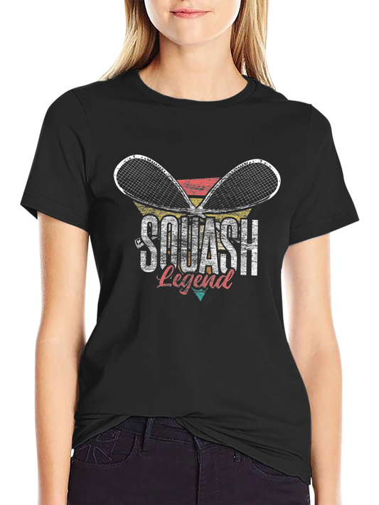 Camiseta Negra Leyenda de Squash