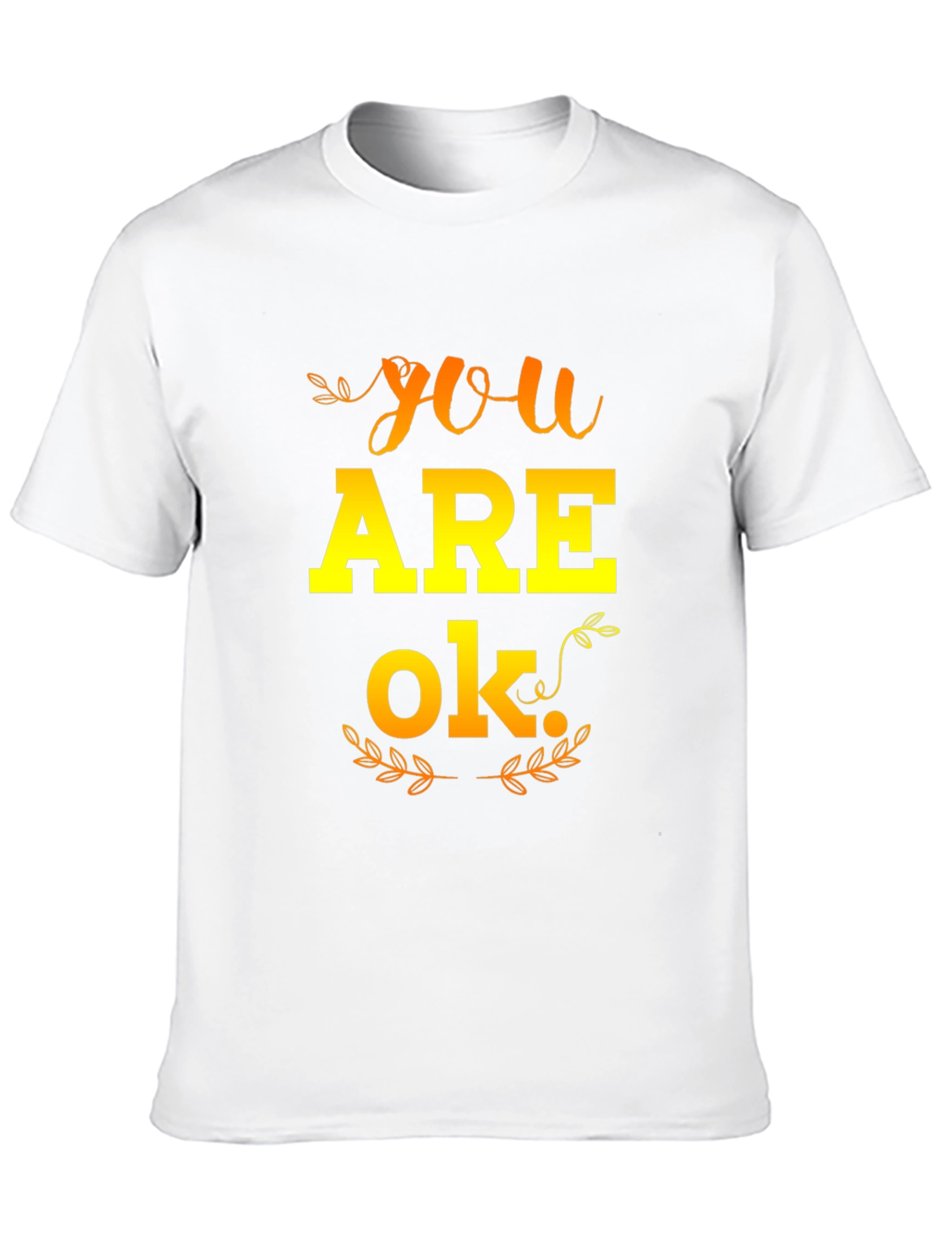 Camiseta Negra YOU ARE OK para Hombre