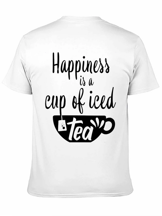 Camiseta Negra: Felicidad es un Té Helado