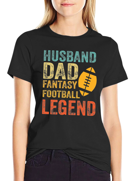 Camiseta Hombre: Marido Padre Leyenda del Fútbol Fantasía
