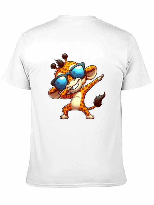 Camiseta Negra con Jirafa Dabbing y Gafas de Sol