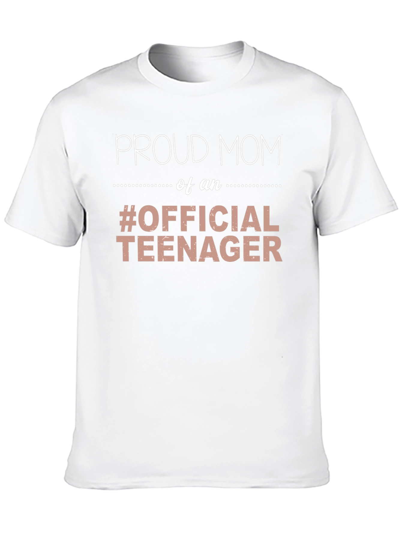 Camiseta Negra Proud Mom of an Official Teenager