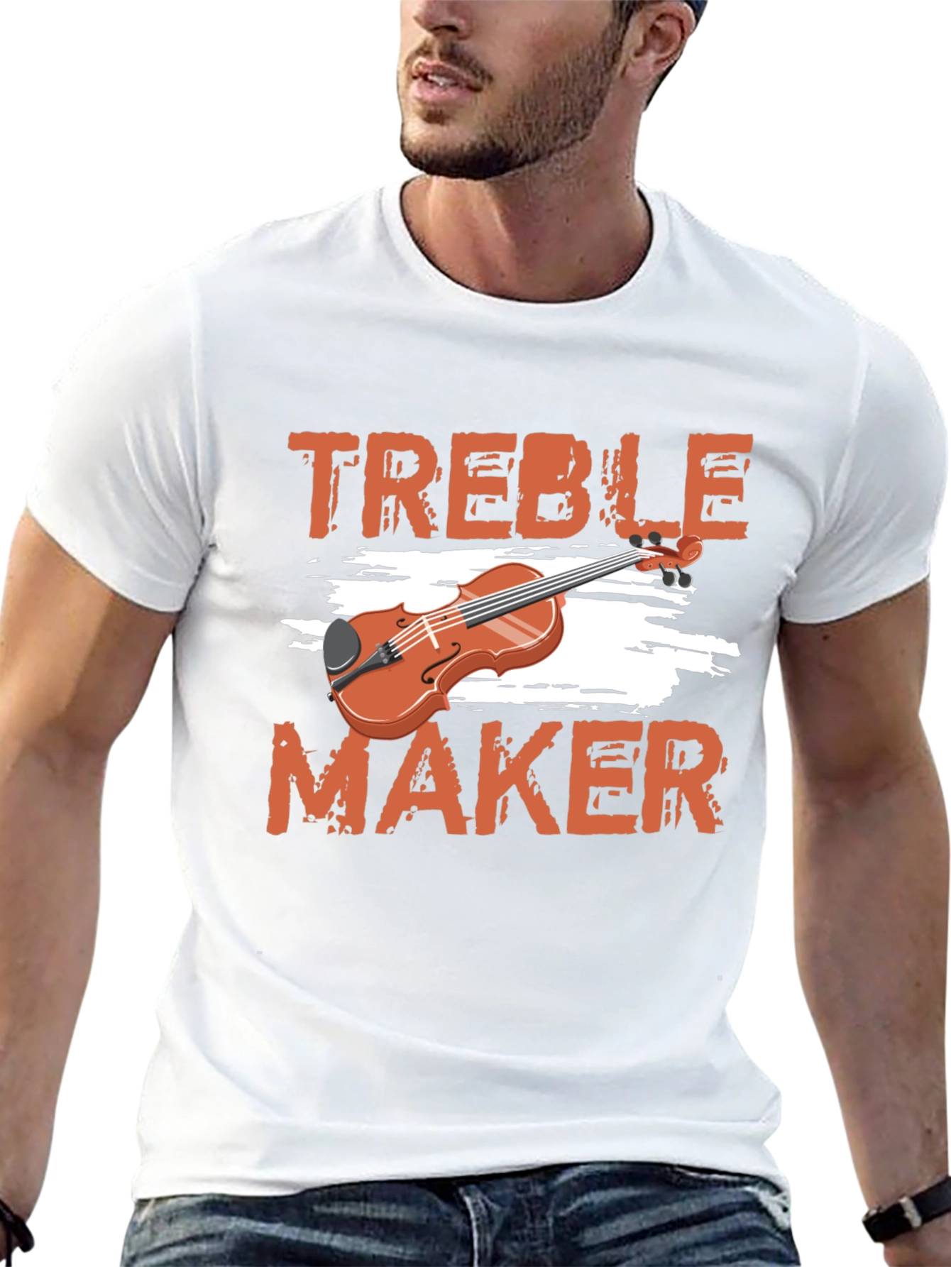 Camiseta Negra Treble Maker para Amantes de la Música