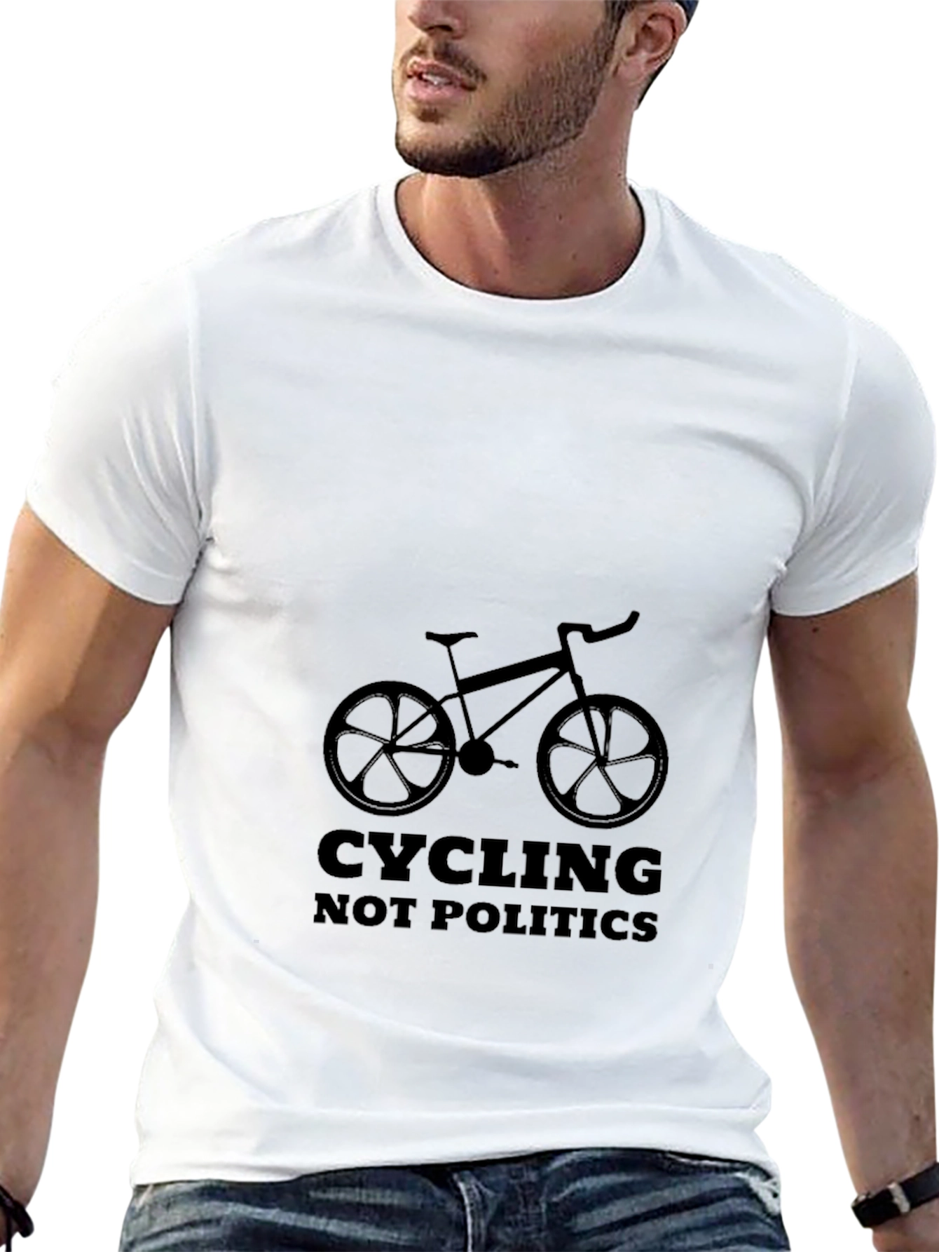 Camiseta Negra Ciclismo Not Politics