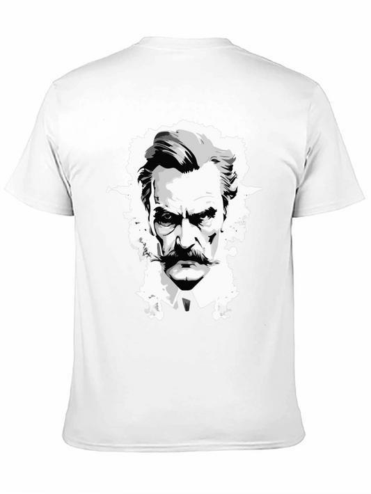 Camiseta Negra Diseño Gráfico Hombre