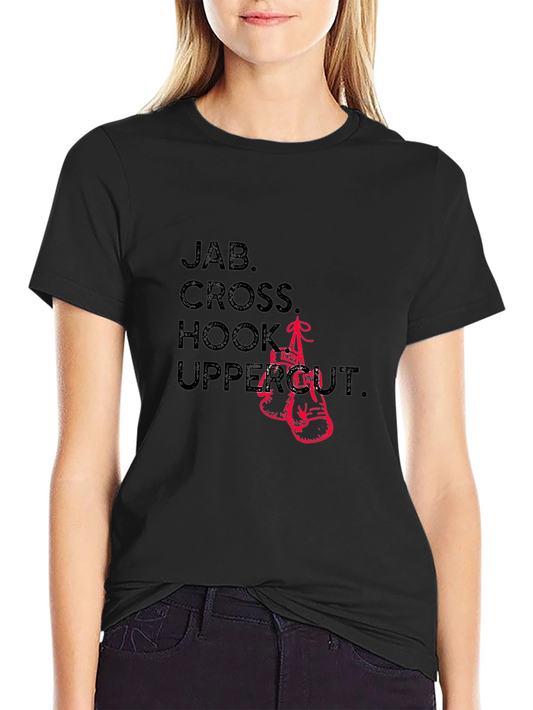 Camiseta Boxeo: Jab Cross Hook Uppercut