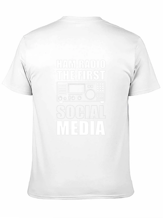 Camiseta Negra: Ham Radio - La Primera Red Social