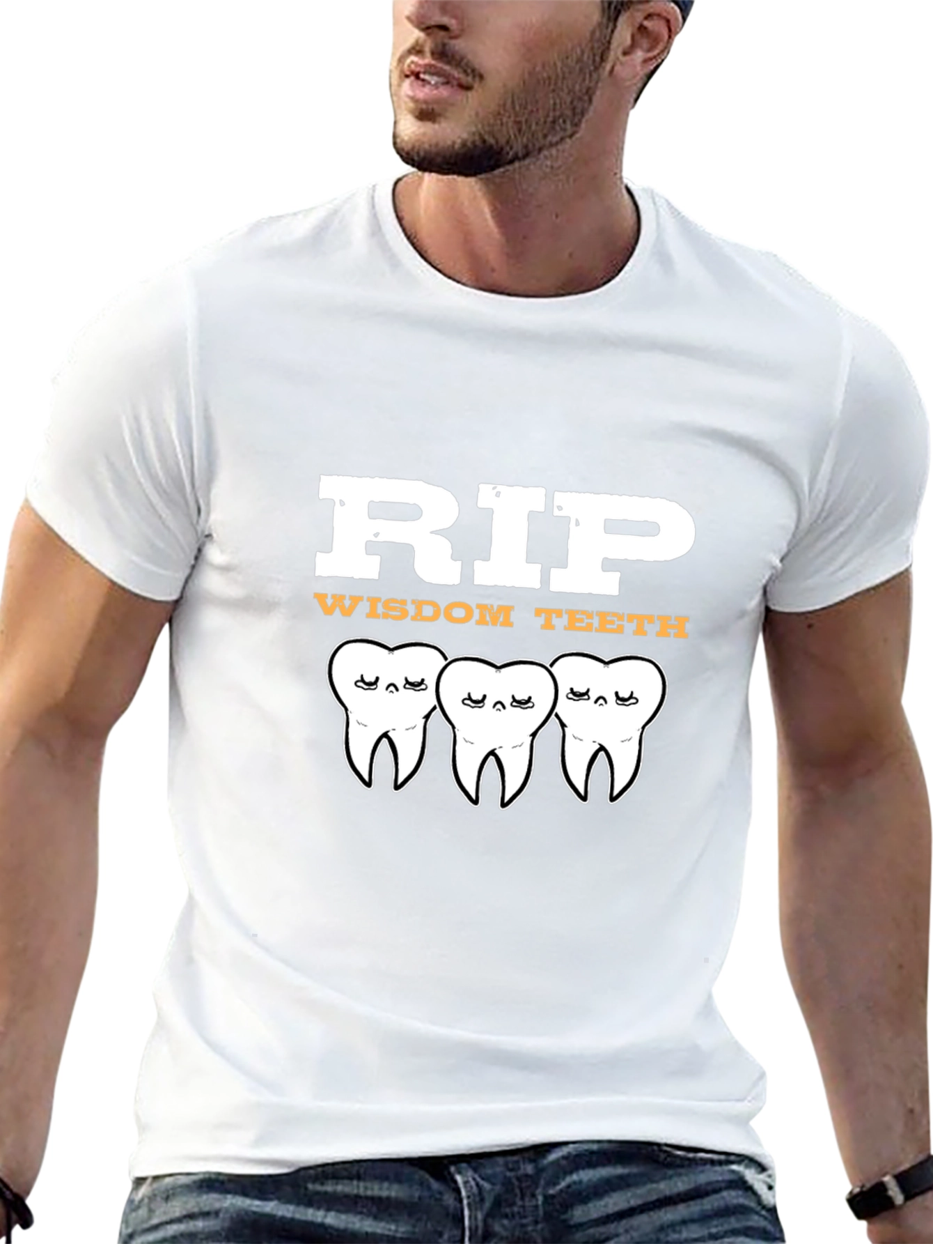 Camiseta Negra RIP Wisdom Teeth