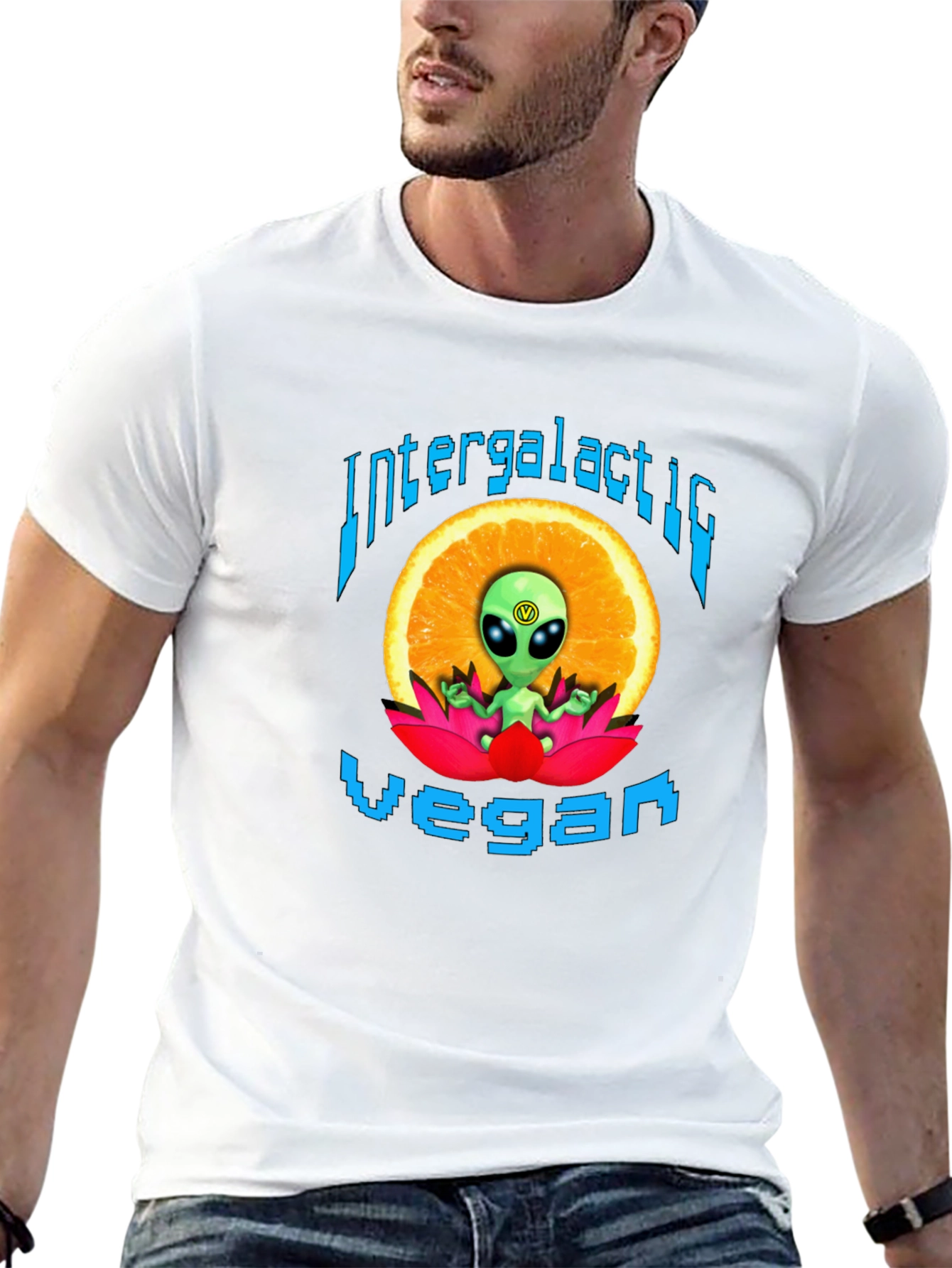 Camiseta Vegana Intergaláctica - Diseño Alienígena
