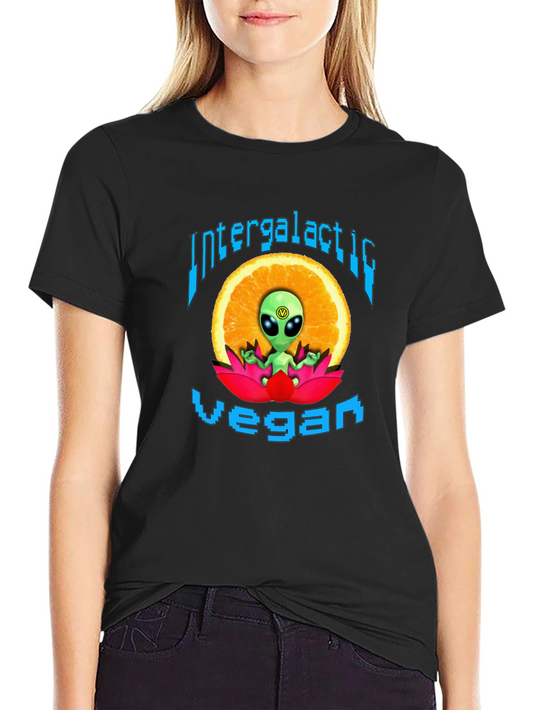 Camiseta Vegana Intergaláctica - Diseño Alienígena
