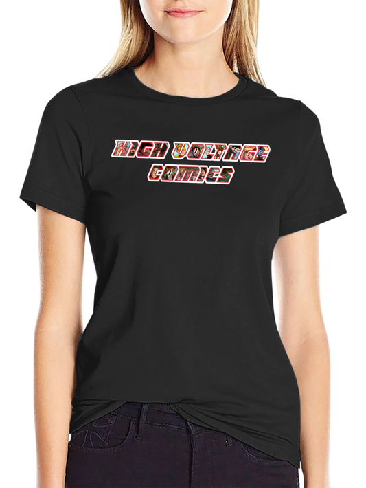 Camiseta Negra High Voltage Comics