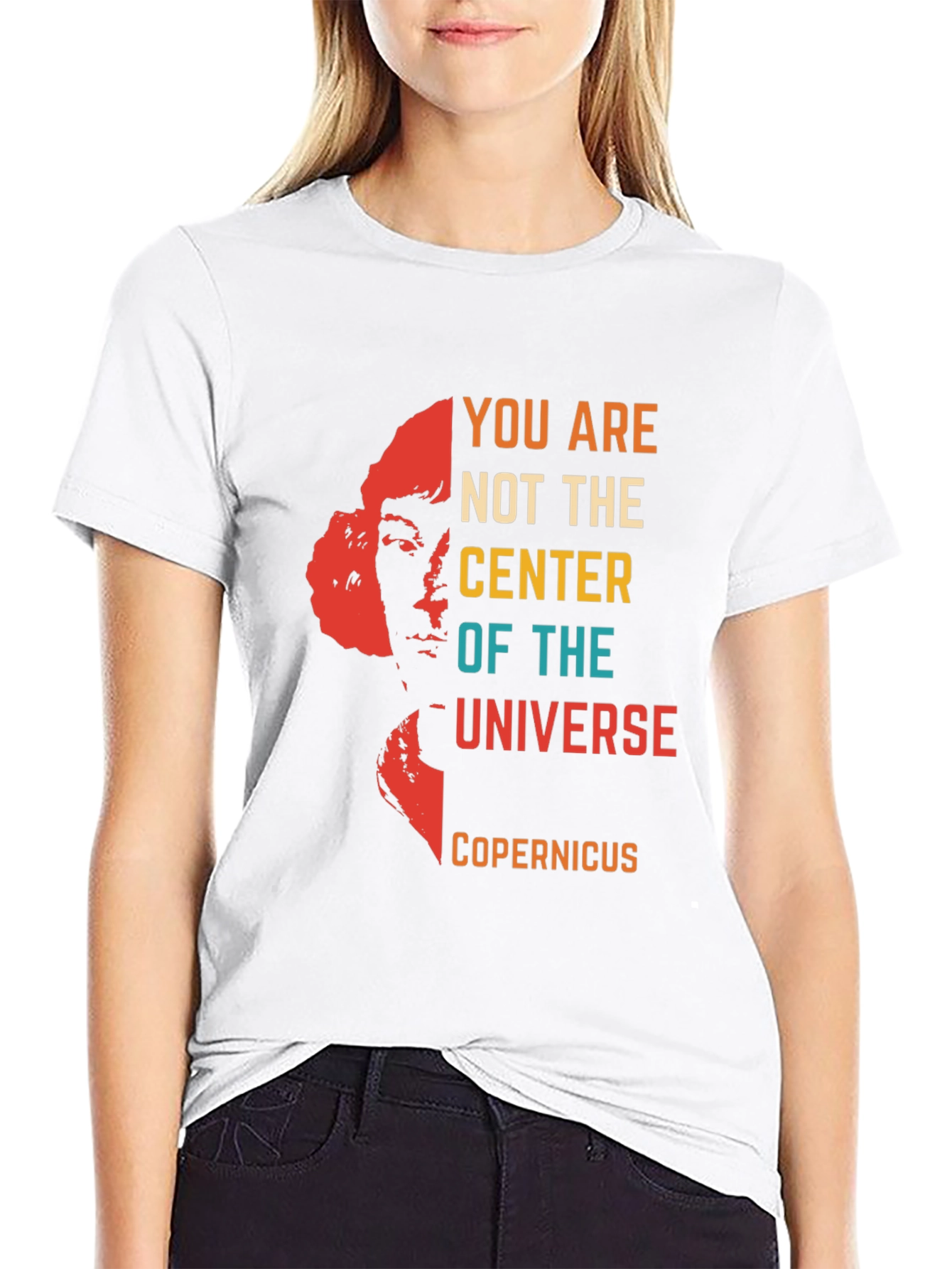 Camiseta Hombre Nicolás Copérnico - Universo