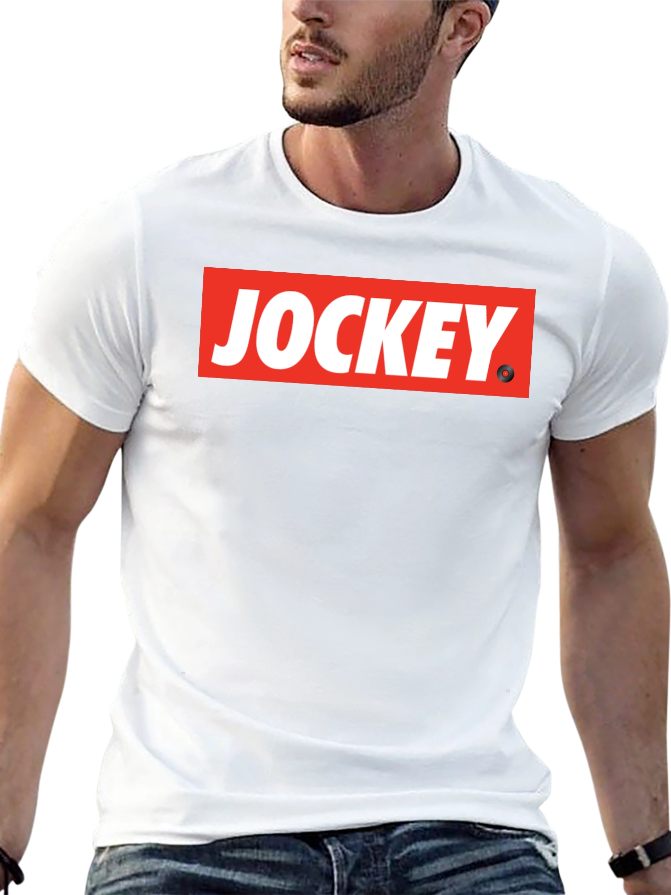 Camiseta Negra Jockey Estilo Urbano