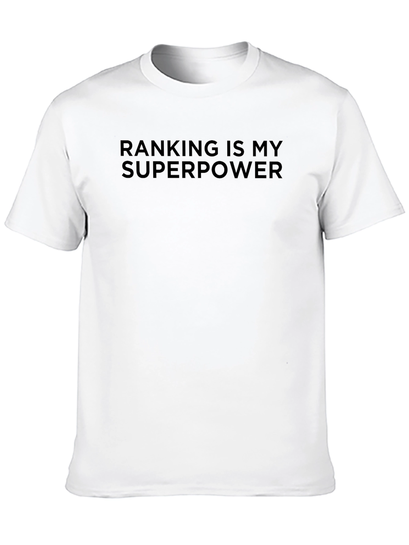 Camiseta Negra: Mi Superpoder es el Ranking
