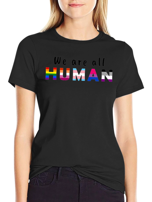 Camiseta Negra We are all Human Orgullo LGBT