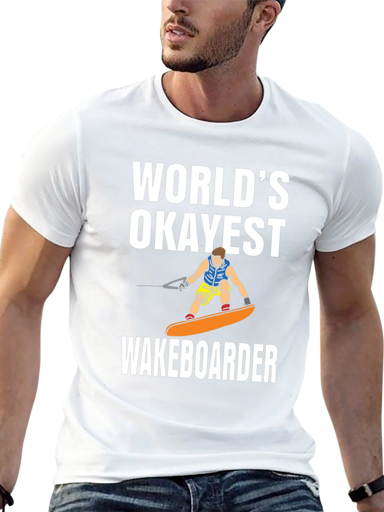 Camiseta Negra: El Wakeboarder Más Okey del Mundo