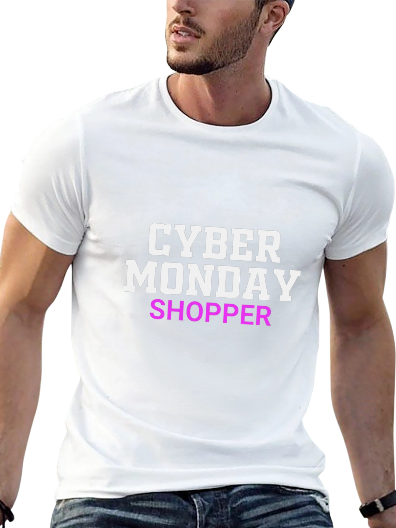 Camiseta Negra Cyber Monday Shopper
