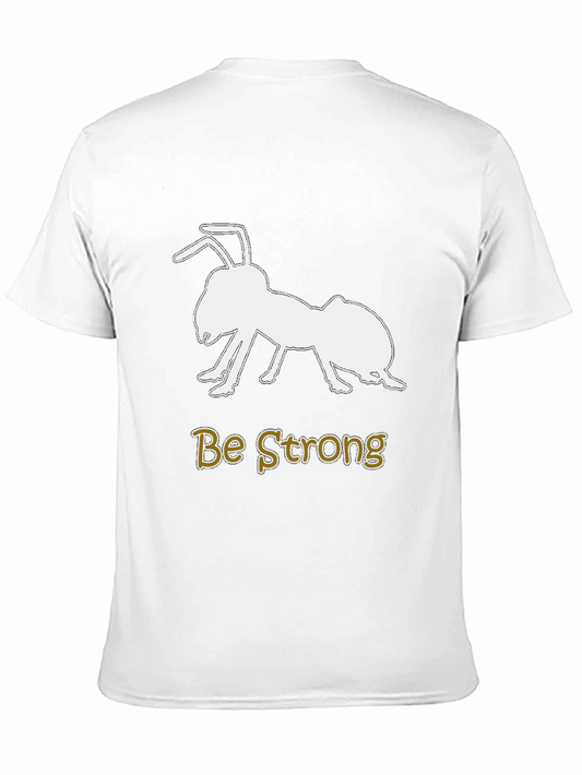 Camiseta Negra con Diseño de Hormiga y Mensaje Inspirador