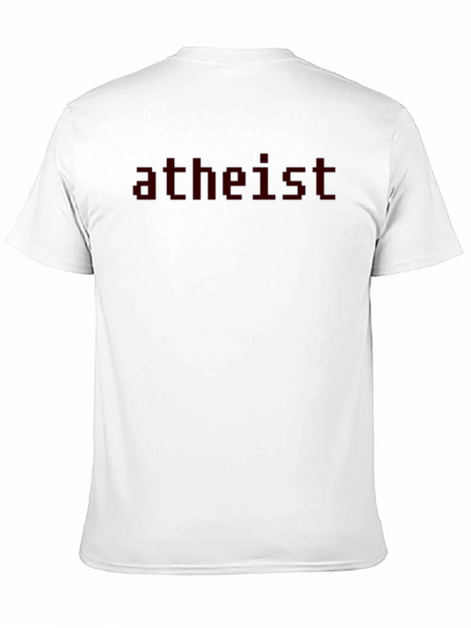 Camiseta Negra Atheist para Hombre