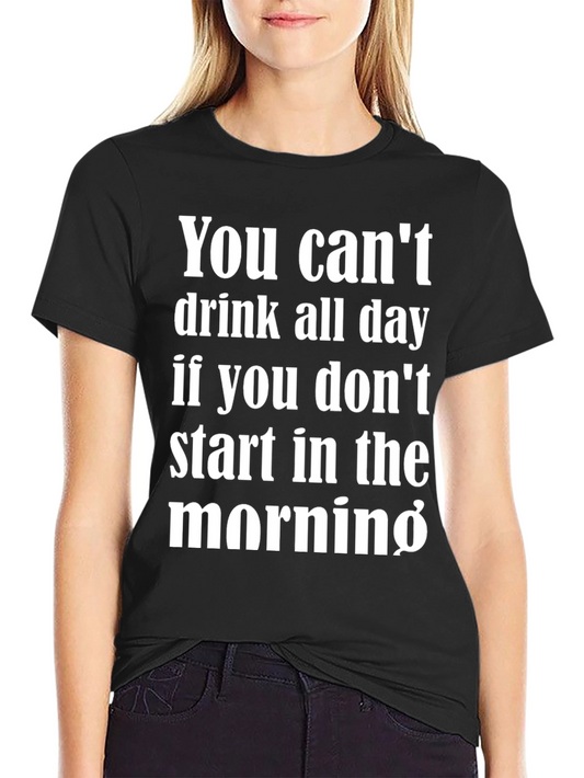 Camiseta Negra con Mensaje de Humor