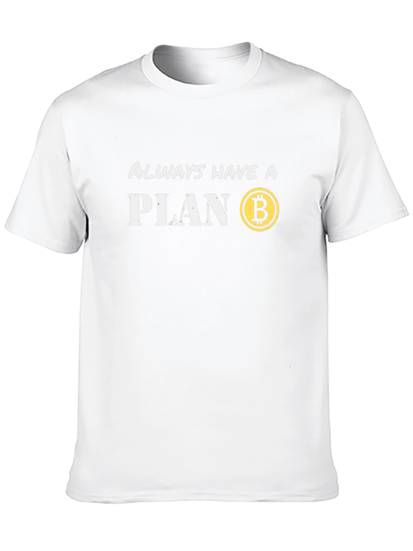Camiseta Hombre Bitcoin - Siempre Ten un Plan