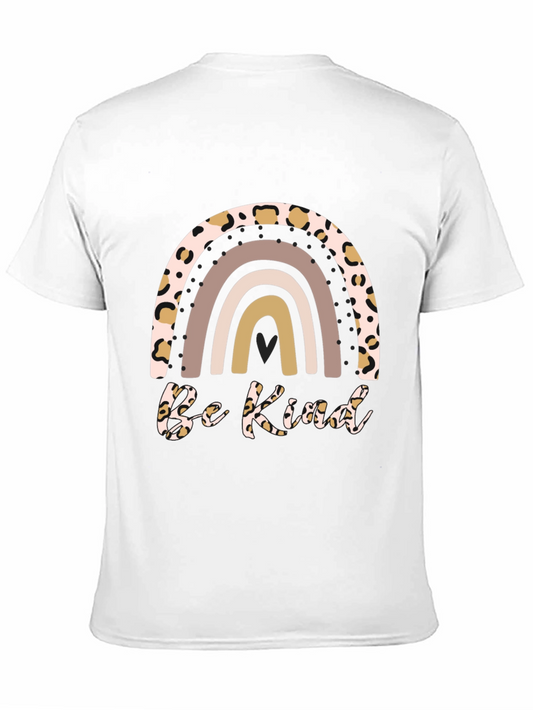 Camiseta Sé Amable con Arcoíris Animal Print