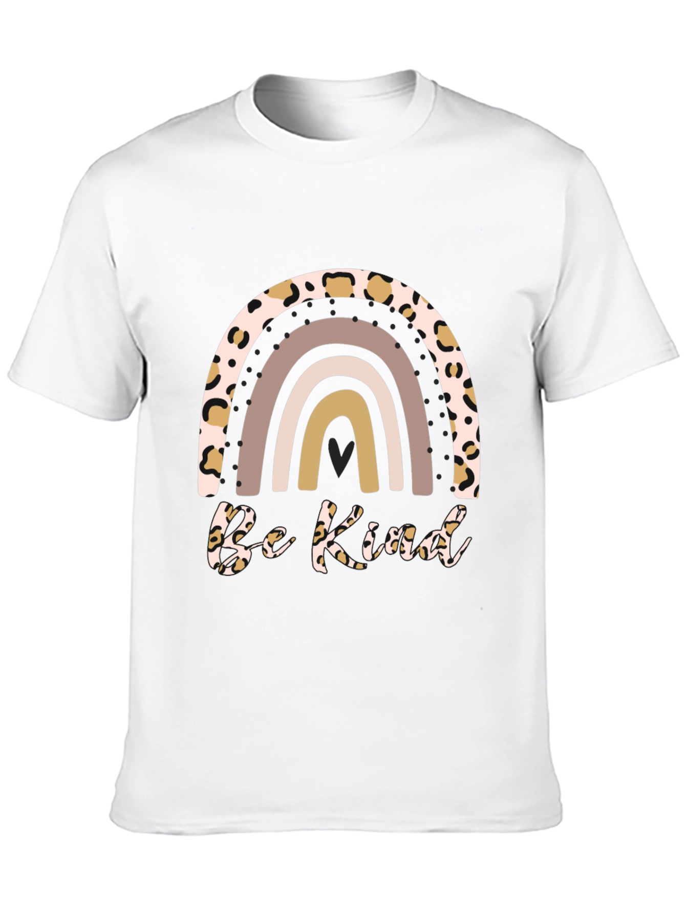 Camiseta Sé Amable con Arcoíris Animal Print