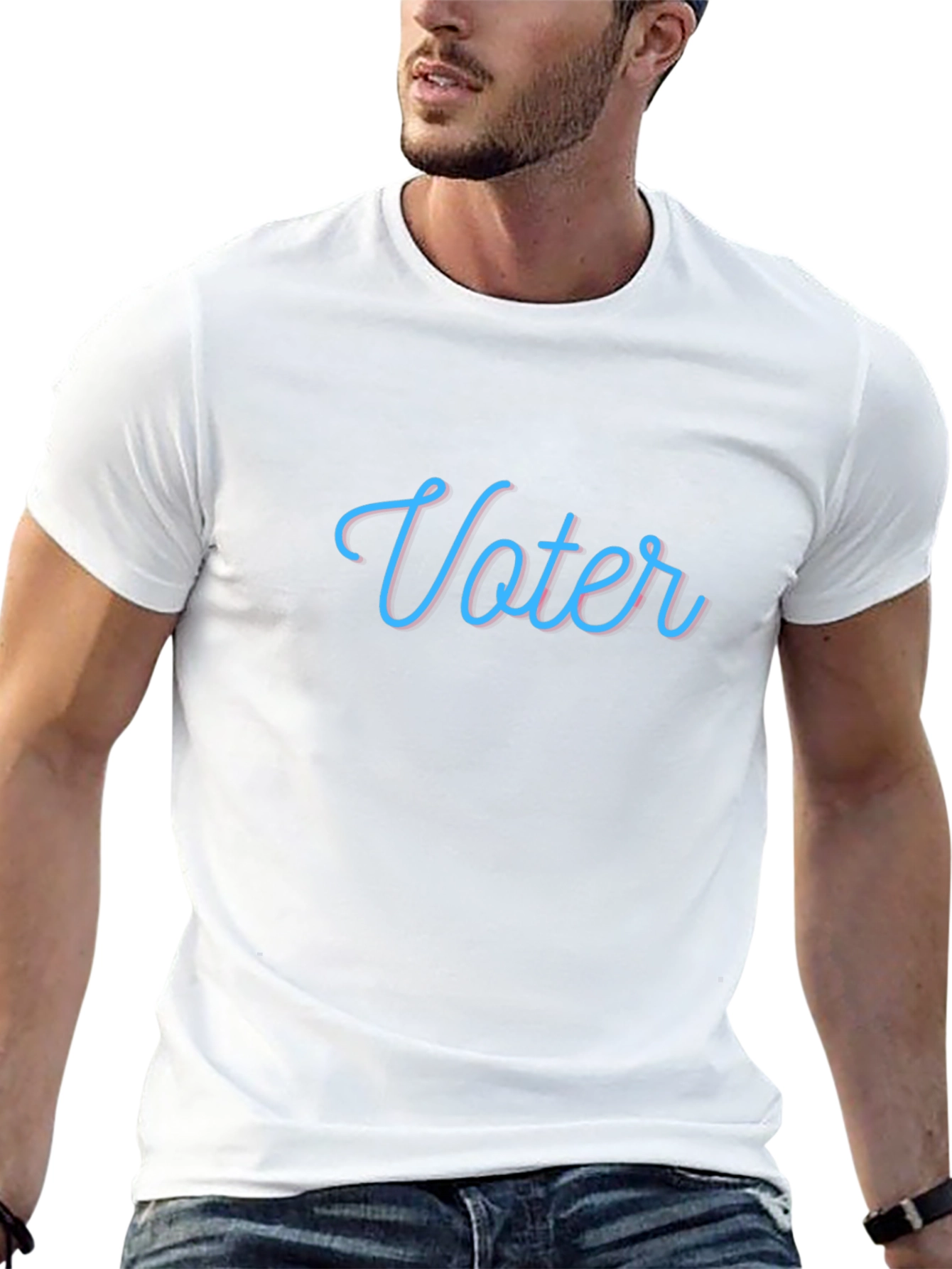 Camiseta Negra Voter: Estilo y Conciencia Cívica