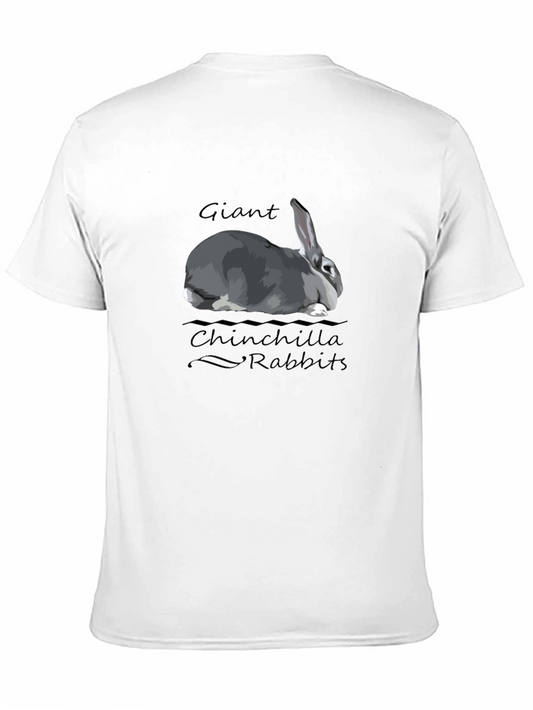 Camiseta Negra Conejo Chinchilla Gigante