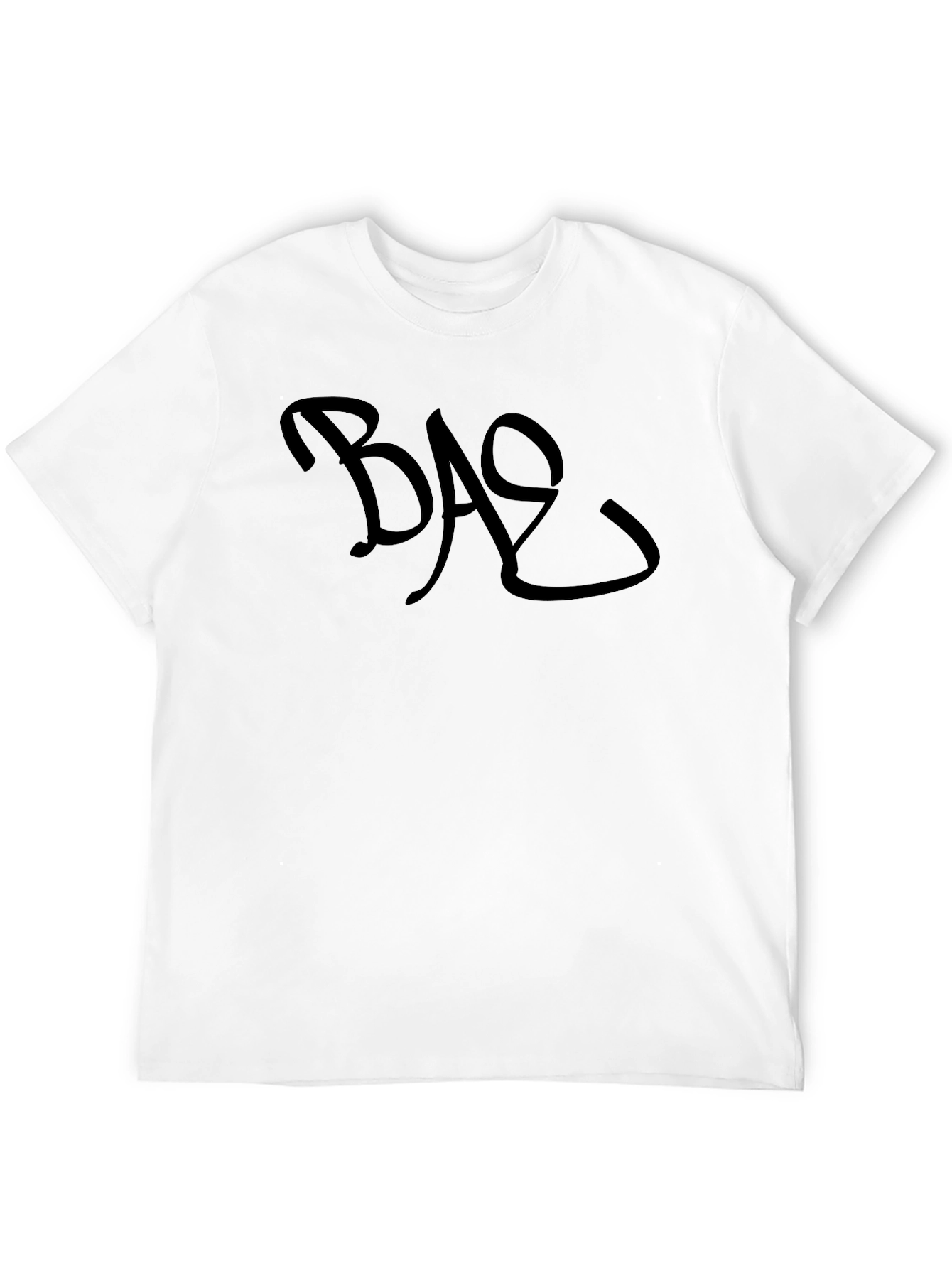 Camiseta Negra Casual con Diseño BAE