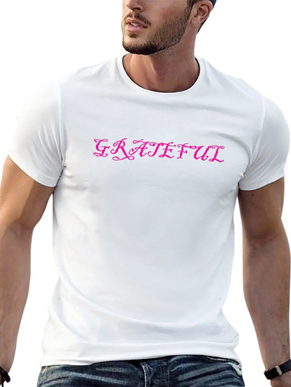Camiseta Negra Grateful con Diseño Elegante