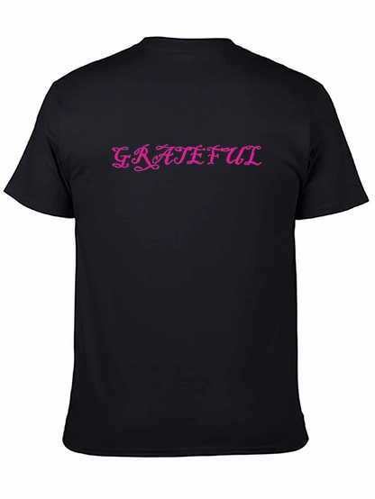 Camiseta Negra Grateful con Diseño Elegante