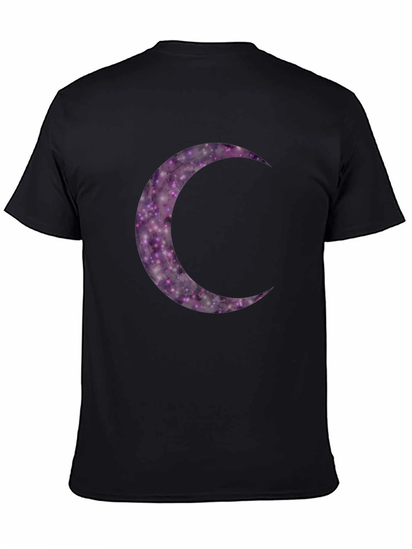 Camiseta Negra Luna Cósmica