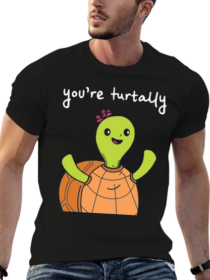 Camiseta Negra Tortuga Turtally para Hombre