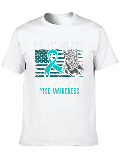 Camiseta Concientización PTSD: No Todas Las Heridas Son Visibles